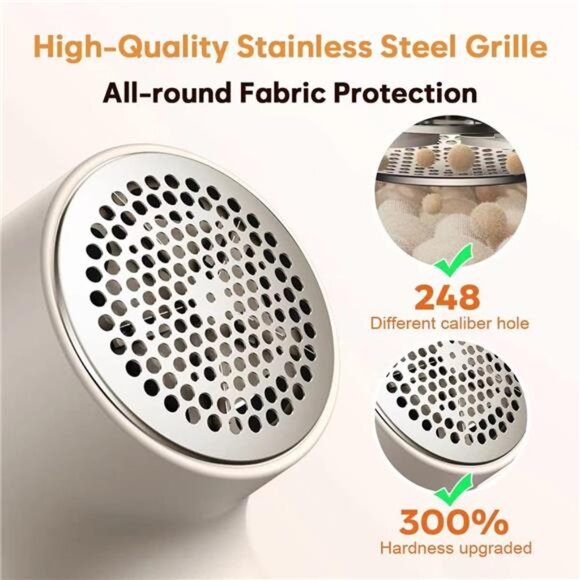 Fabric Shaver,Lint Remover for Clothes with 3 Replaceable Blades,Electric Shaver - Picture 5 of 7